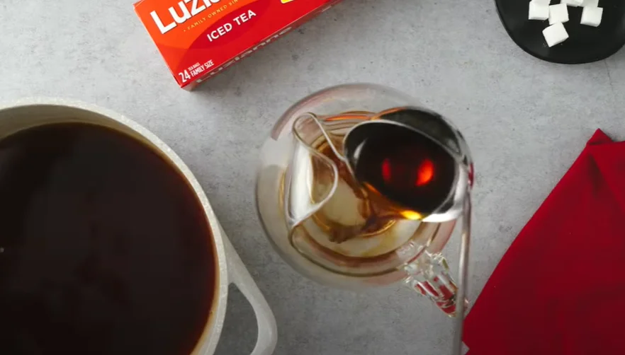 After tea cools pour in a jar